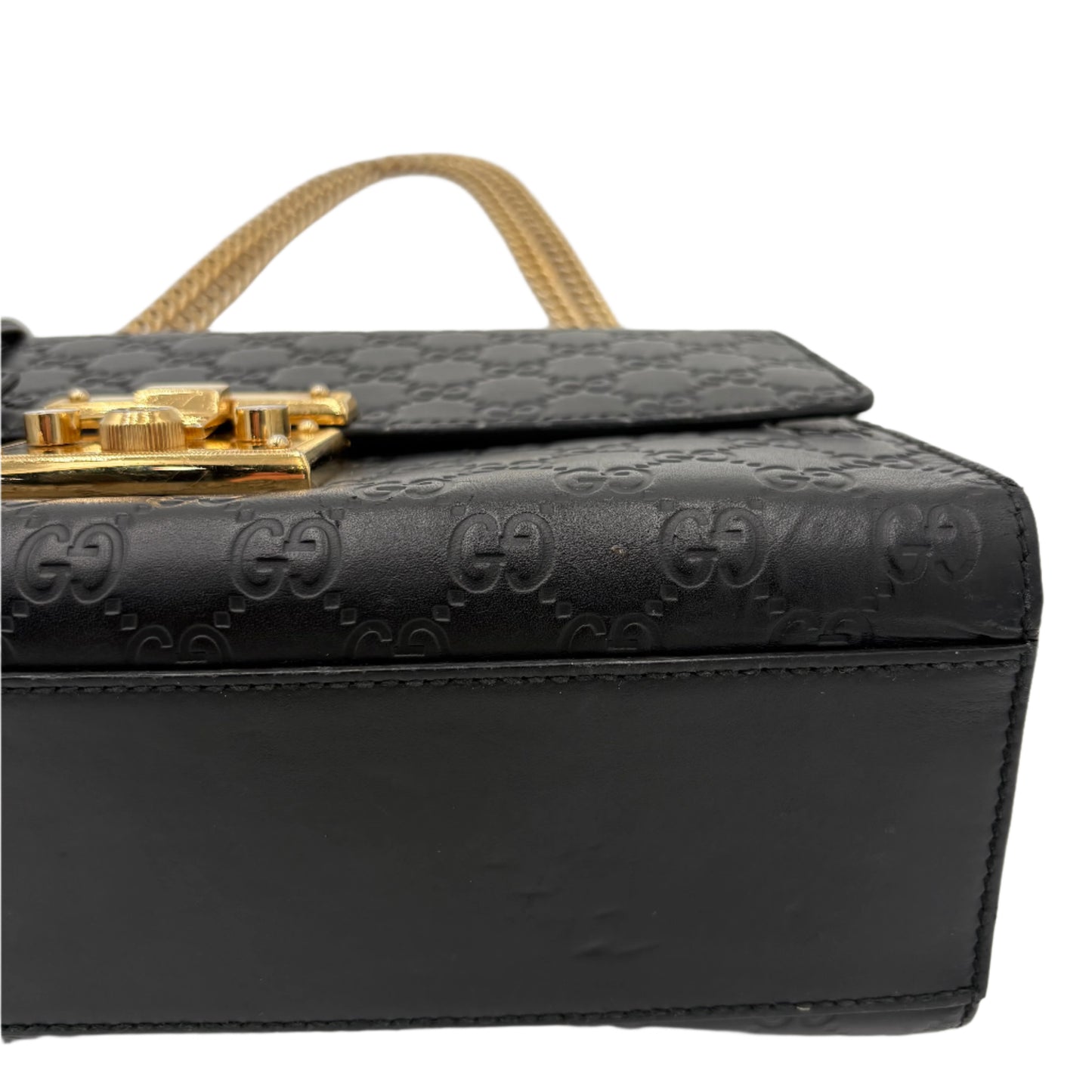 Gucci Guccissima Padlock Flap Bag