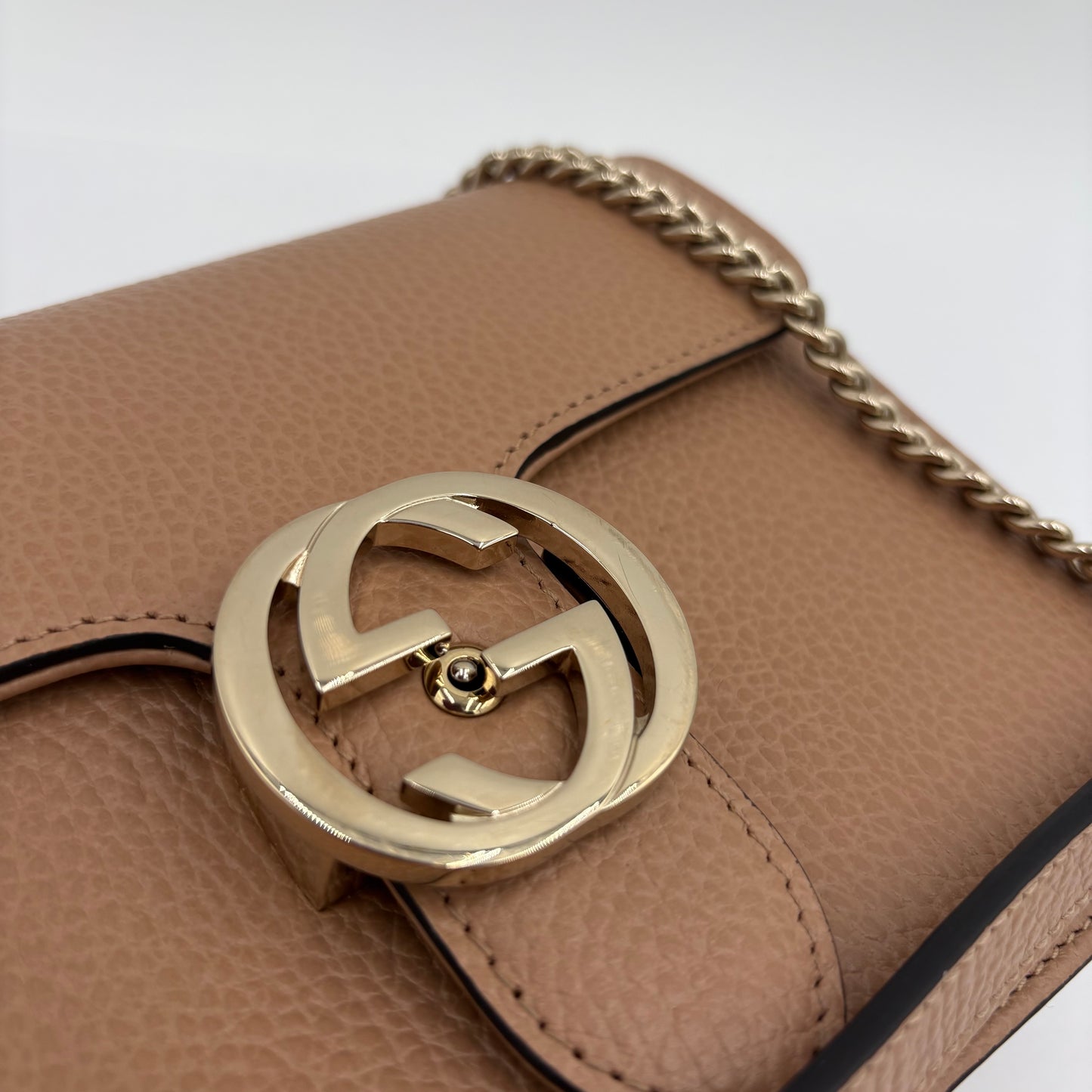 Gucci Dollar Calfskin Interlocking GG Crossbody