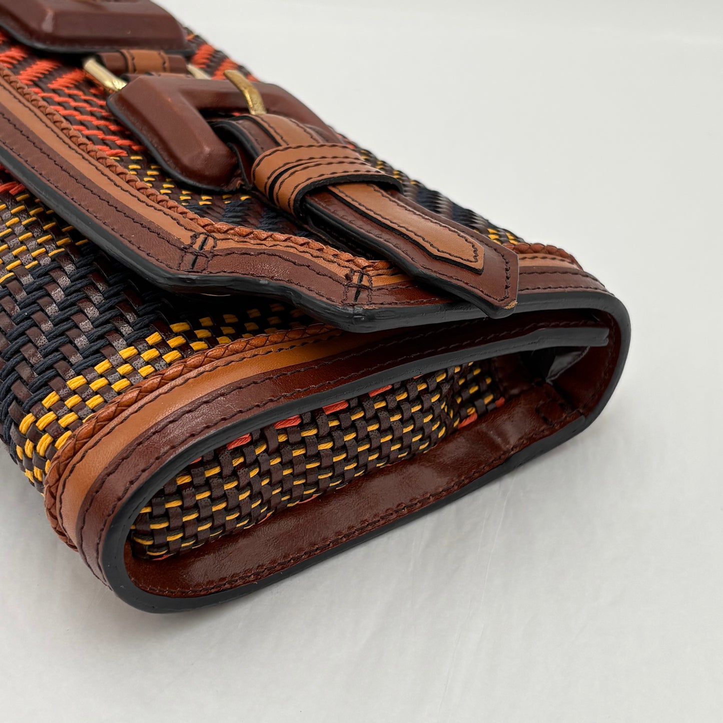 Burberry Prorsum Woven Margot Clutch