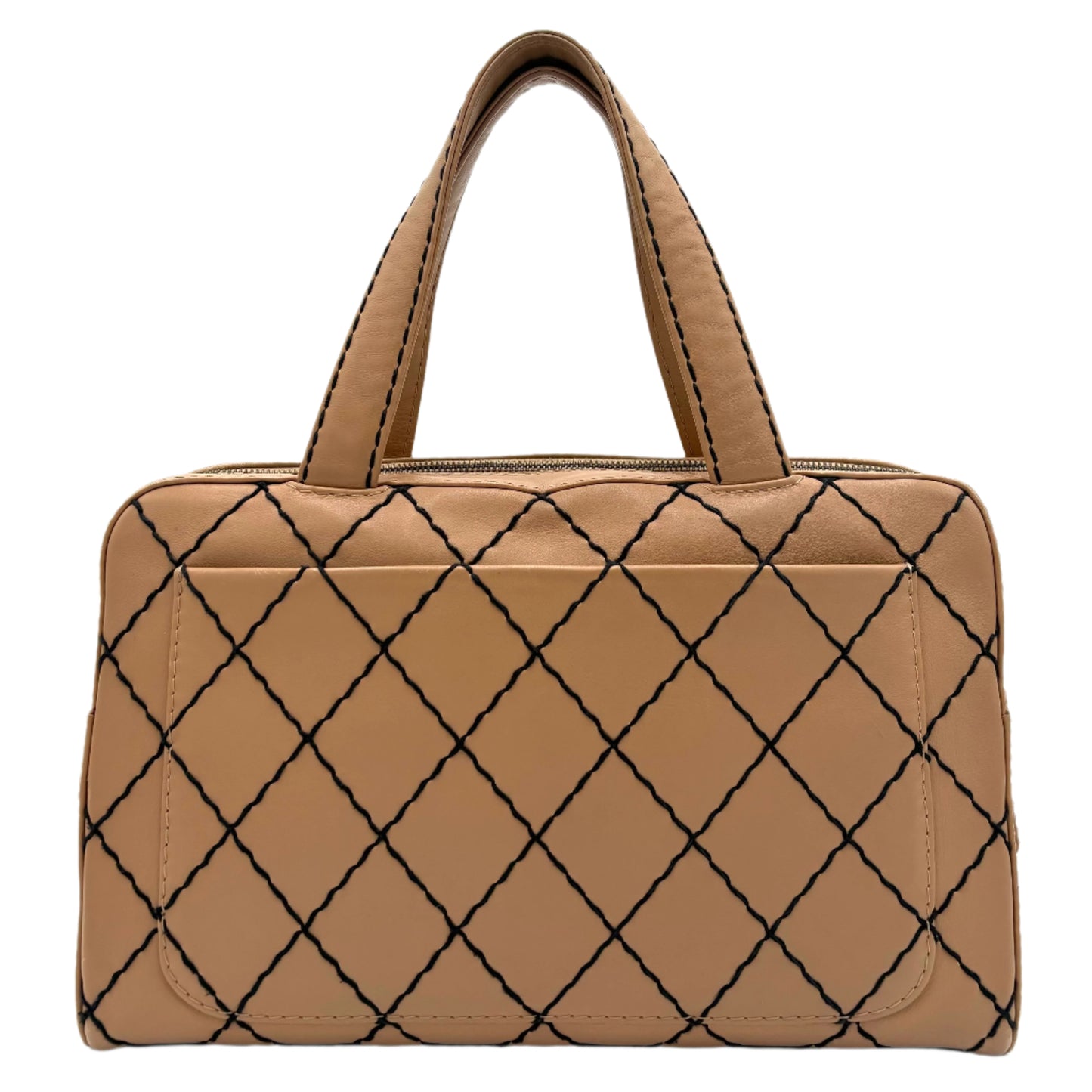 Chanel Surpique Wild Stitch Bag-Light Camel : Large