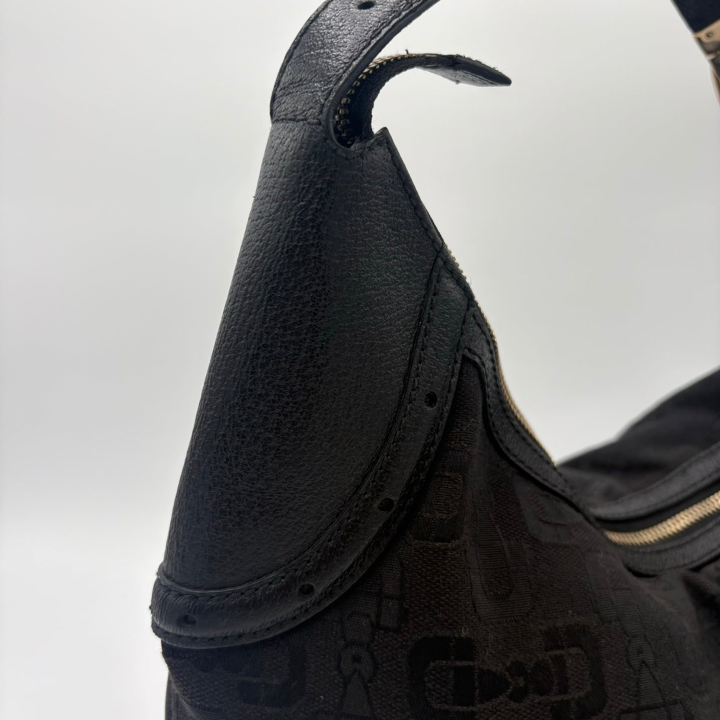 Gucci Horsebit Canvas Glam Large Hobo