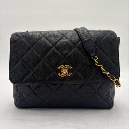 1994-96 Chanel Quilted Caviar Single Flap