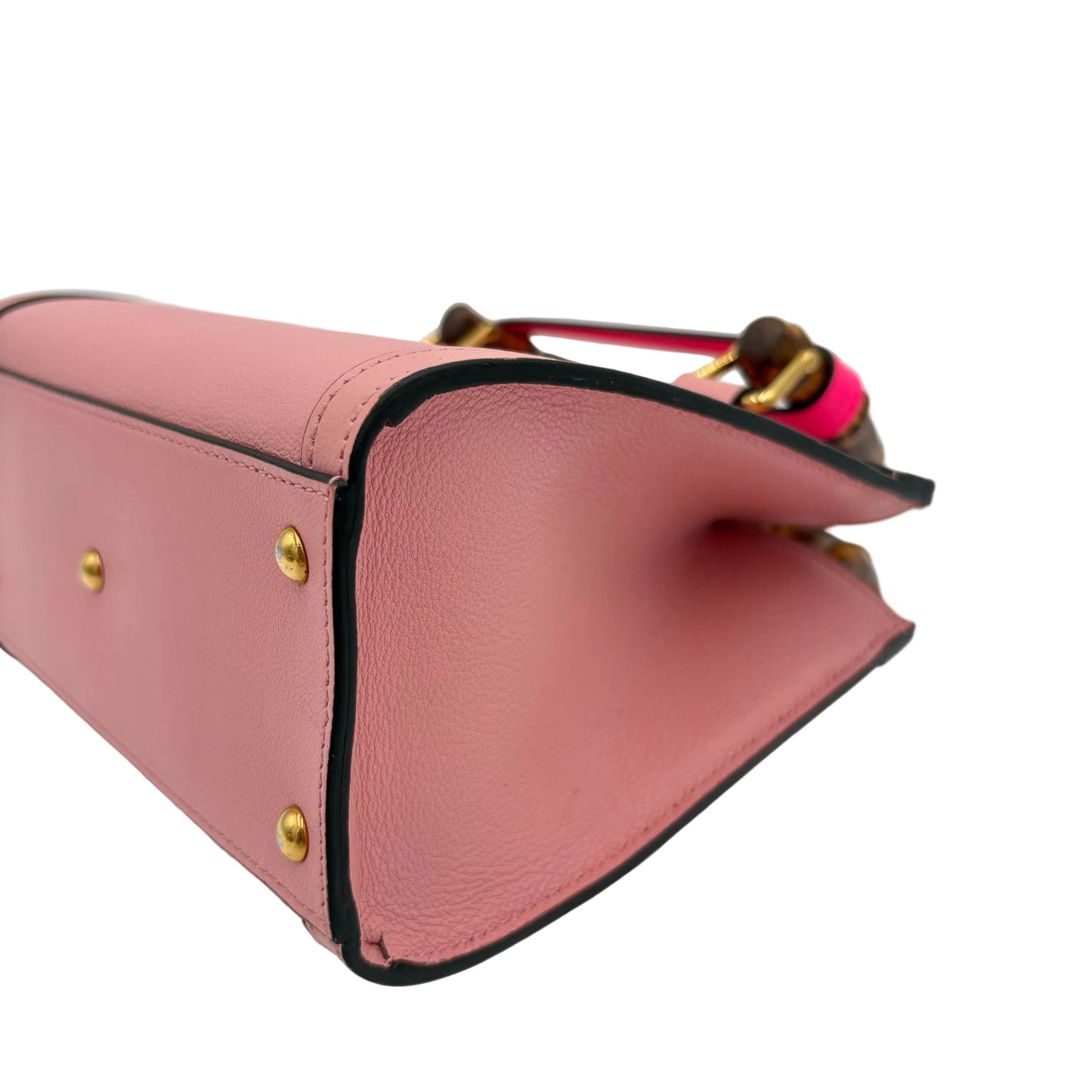 Gucci Mini Diana Bamboo Top Handle Bag Pink Mini