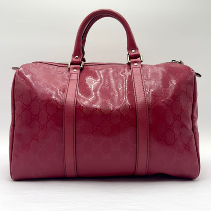 Gucci Joy Boston Bag GG Coated Canvas