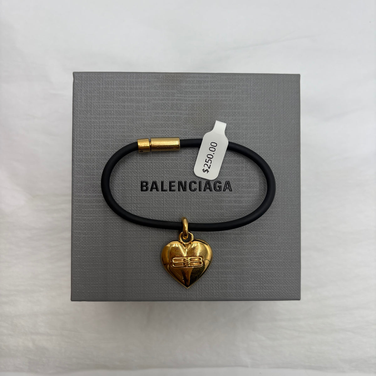 NIB Balenciaga BB Icon Heart Bracelet