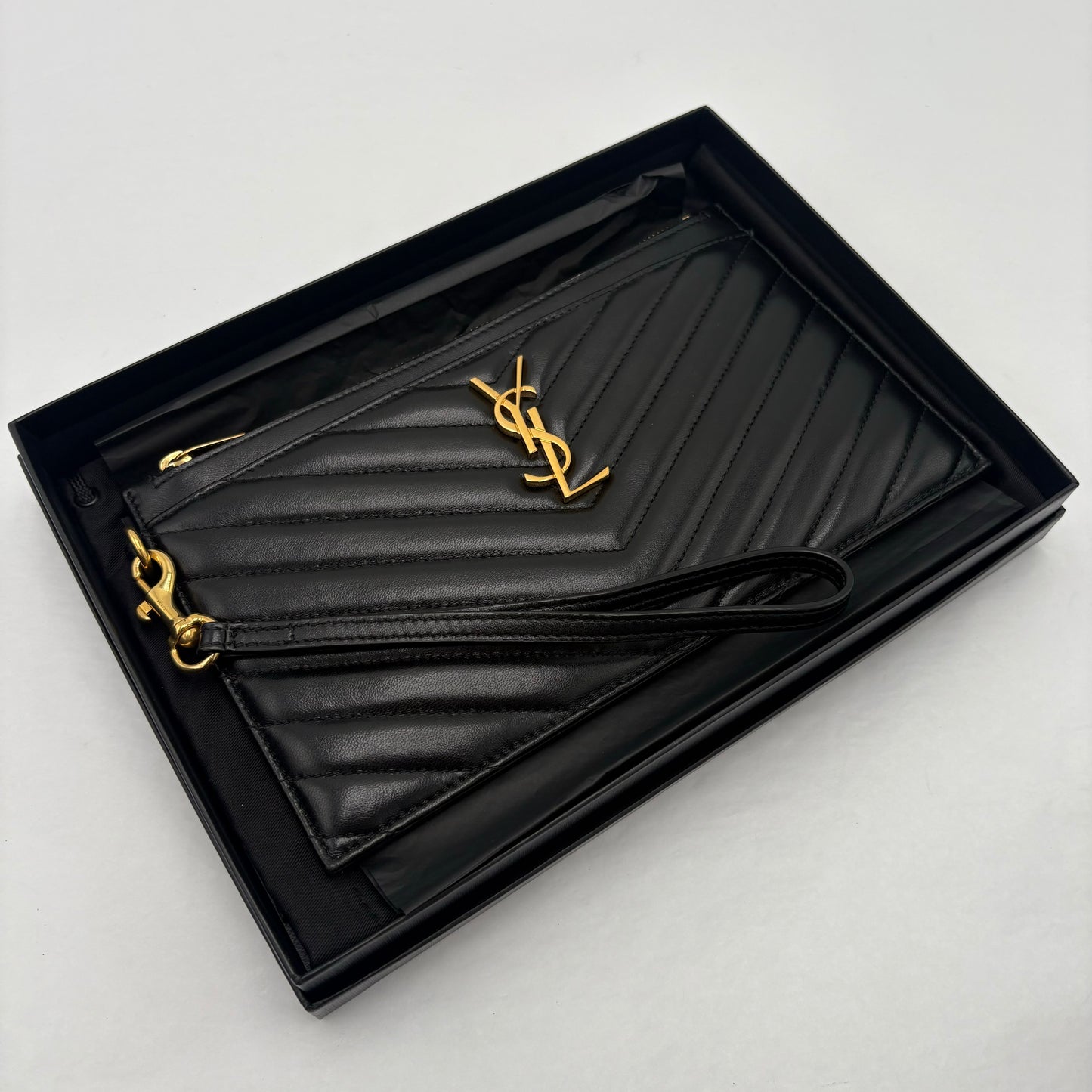 2023 Saint Laurent Leather Pouch