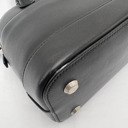 Balenciaga Calfskin Leather Ville Satchel Bag