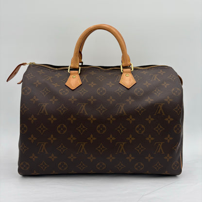 Chipped Louis Vuitton Monogram Speedy 35