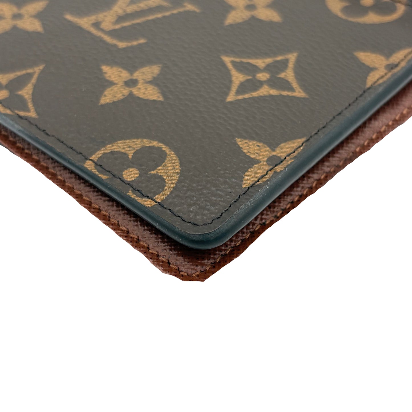 Chipped Louis Vuitton Monogram Multiple Wallet