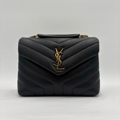 Saint Laurent Loulou Small Shoulder Bag Black