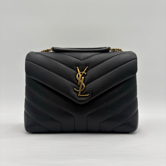 Saint Laurent Loulou Small Shoulder Bag Black