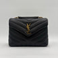 Saint Laurent Loulou Small Shoulder Bag Black