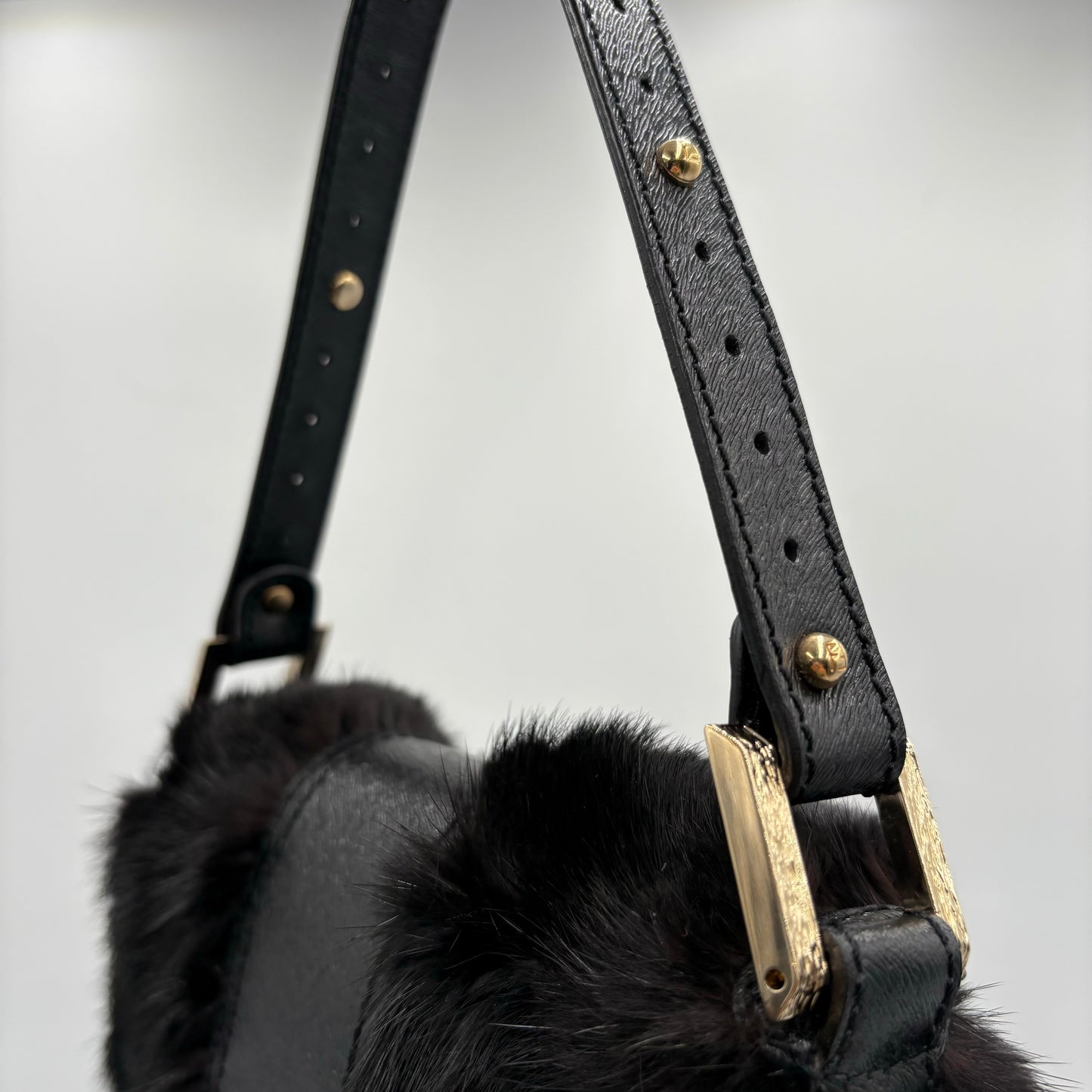 Vintage Fendi Fur Mini Baguette