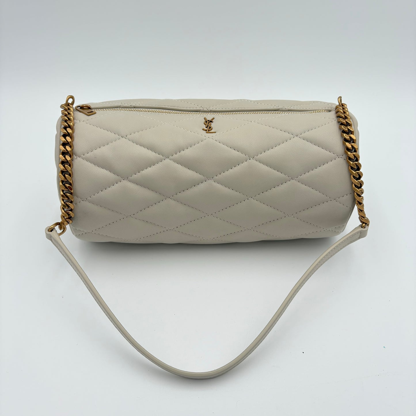Saint Laurent Sade Tube Quilted Leather Bag