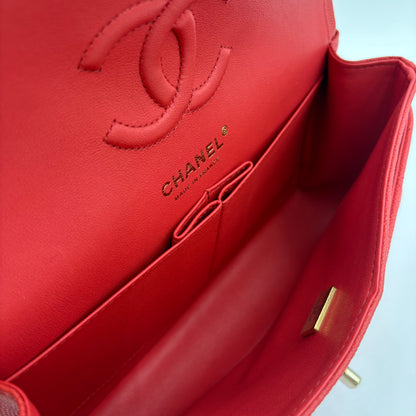 In Box Chipped Chanel Quilted Caviar Classic Double Flap