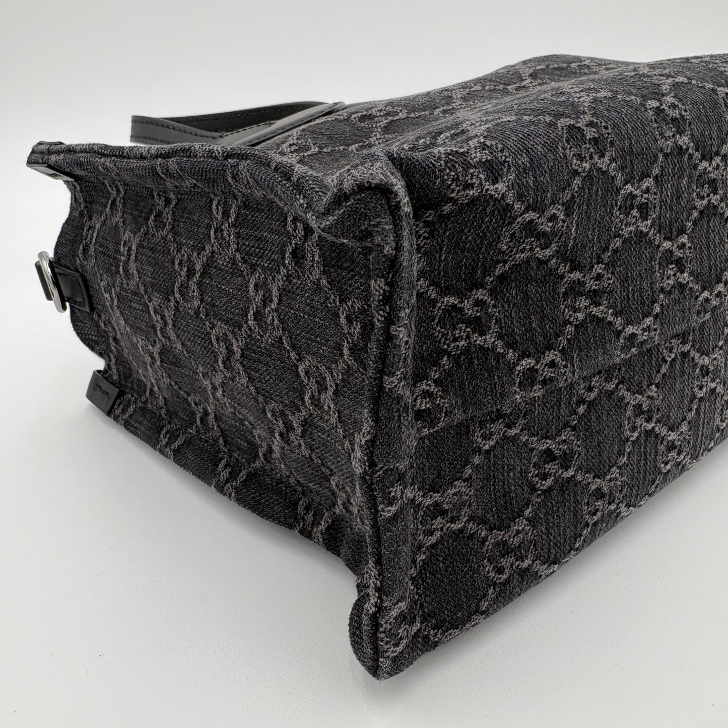 Gucci Ophidia GG Medium Denim Tote