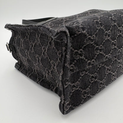 Gucci Ophidia GG Medium Denim Tote
