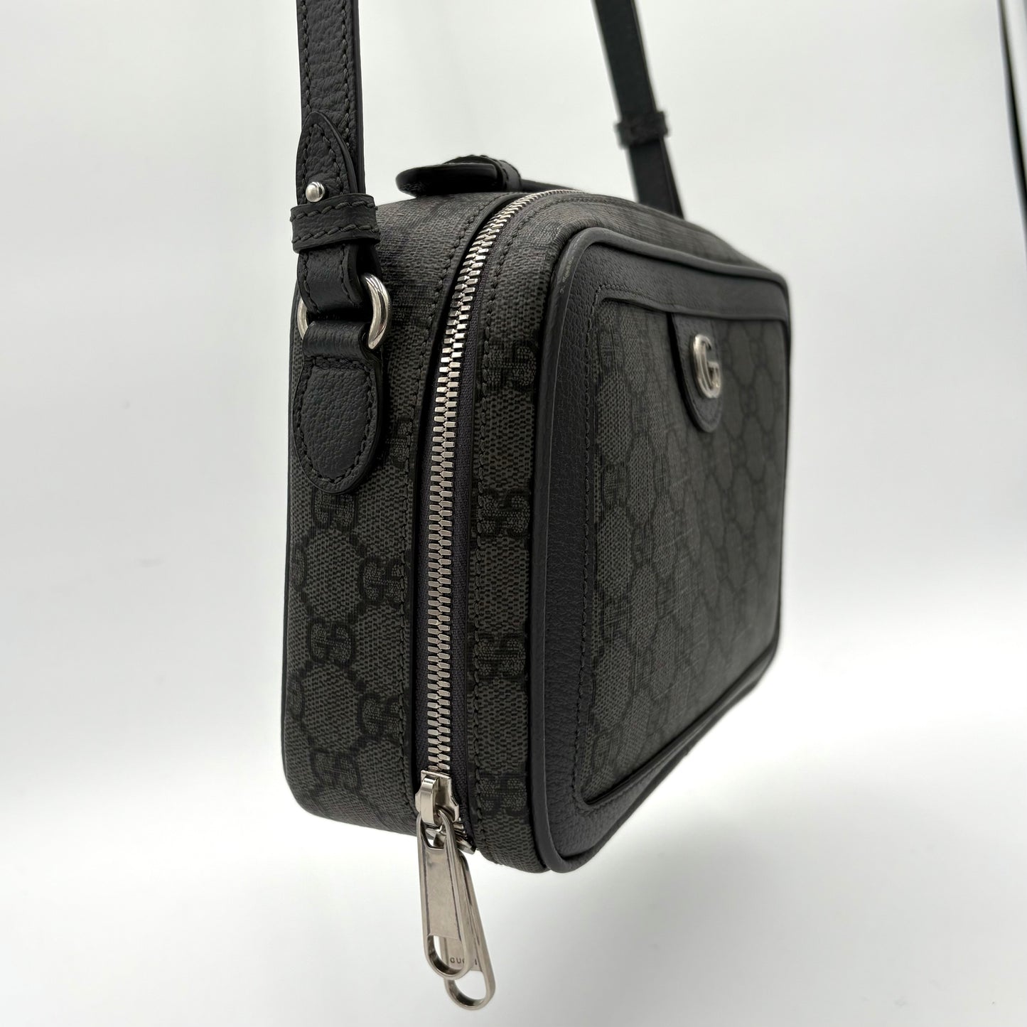 Gucci Ophidia Gray Black Supreme Crossbody bag