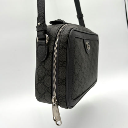 Gucci Ophidia Gray Black Supreme Crossbody bag