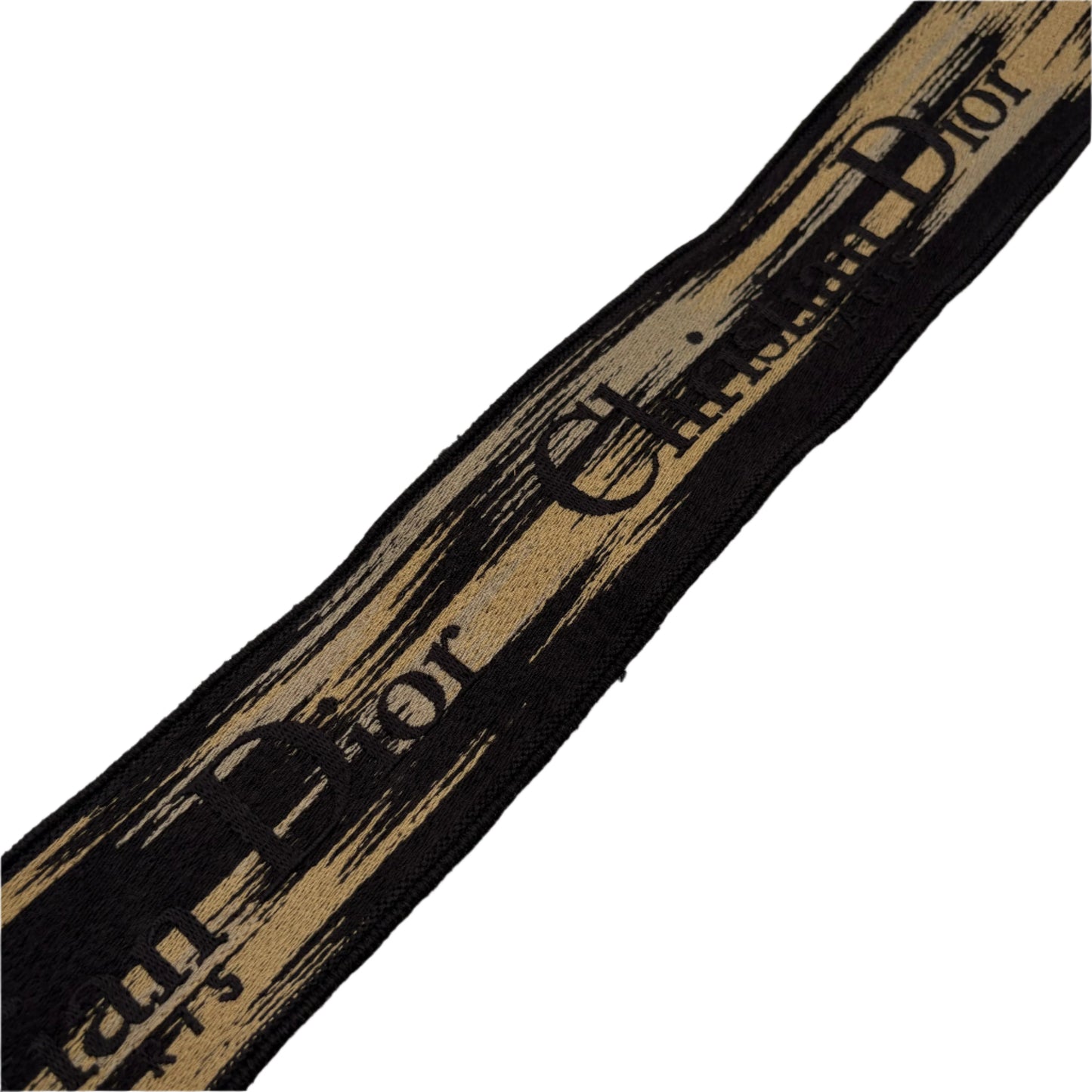 Christian Dior Beige Multicolor Mizza Embroidery Saddle Bag