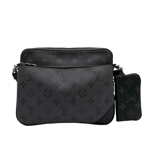 Chipped Louis Vuitton Eclipse Trio Messenger Bag