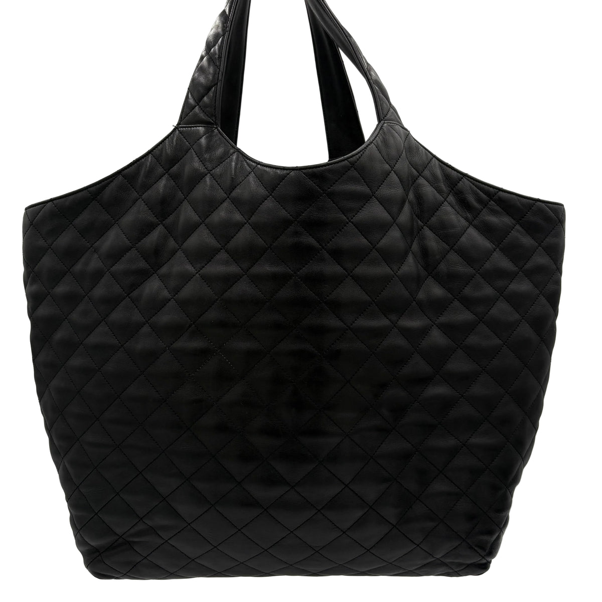 YSL Saint Laurent Quilted Icare Shopping Tote