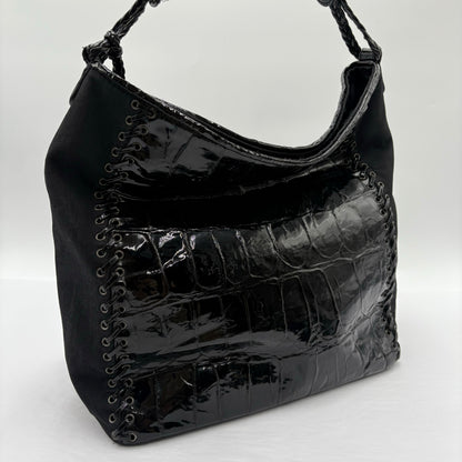 Christian Dior Patent Embossed Stitch Tote