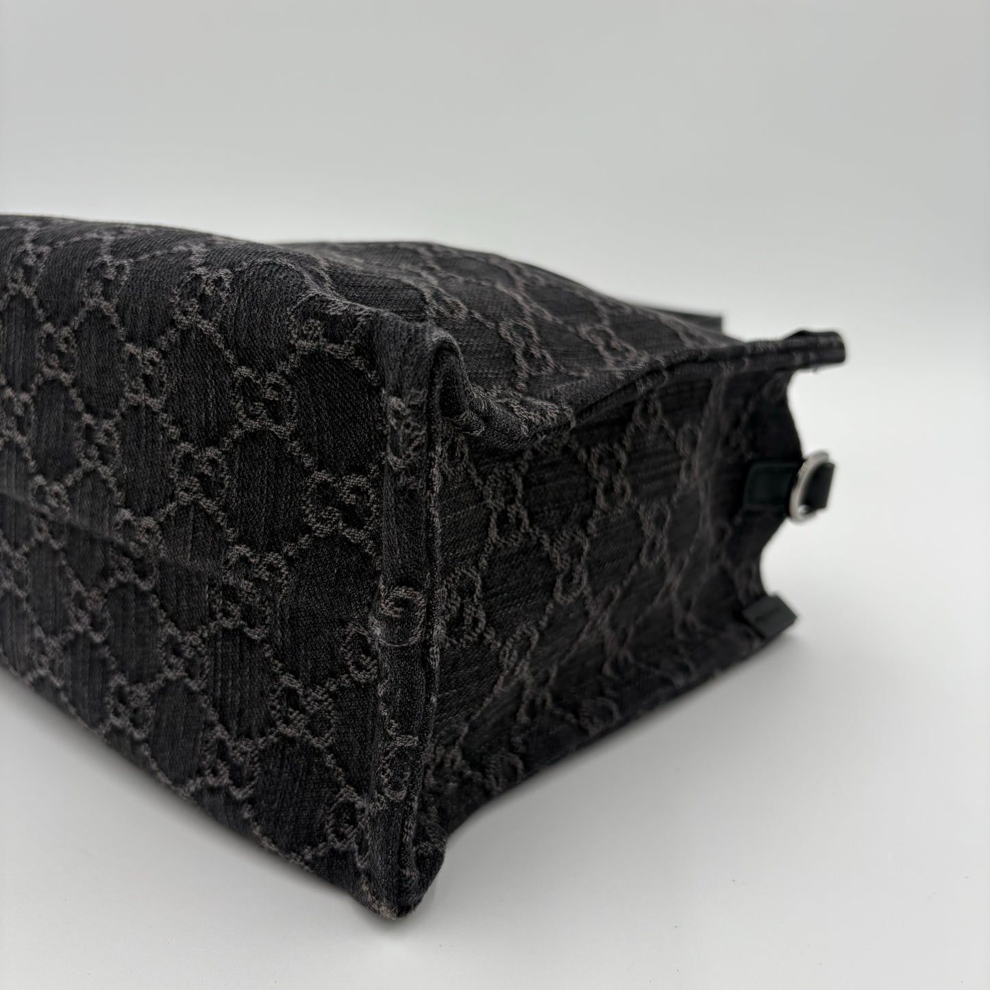 Gucci Ophidia GG Medium Denim Tote