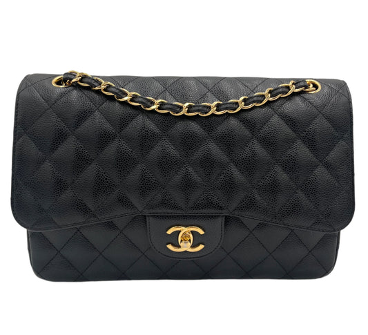 2018 Chanel Caviar Jumbo Double Flap