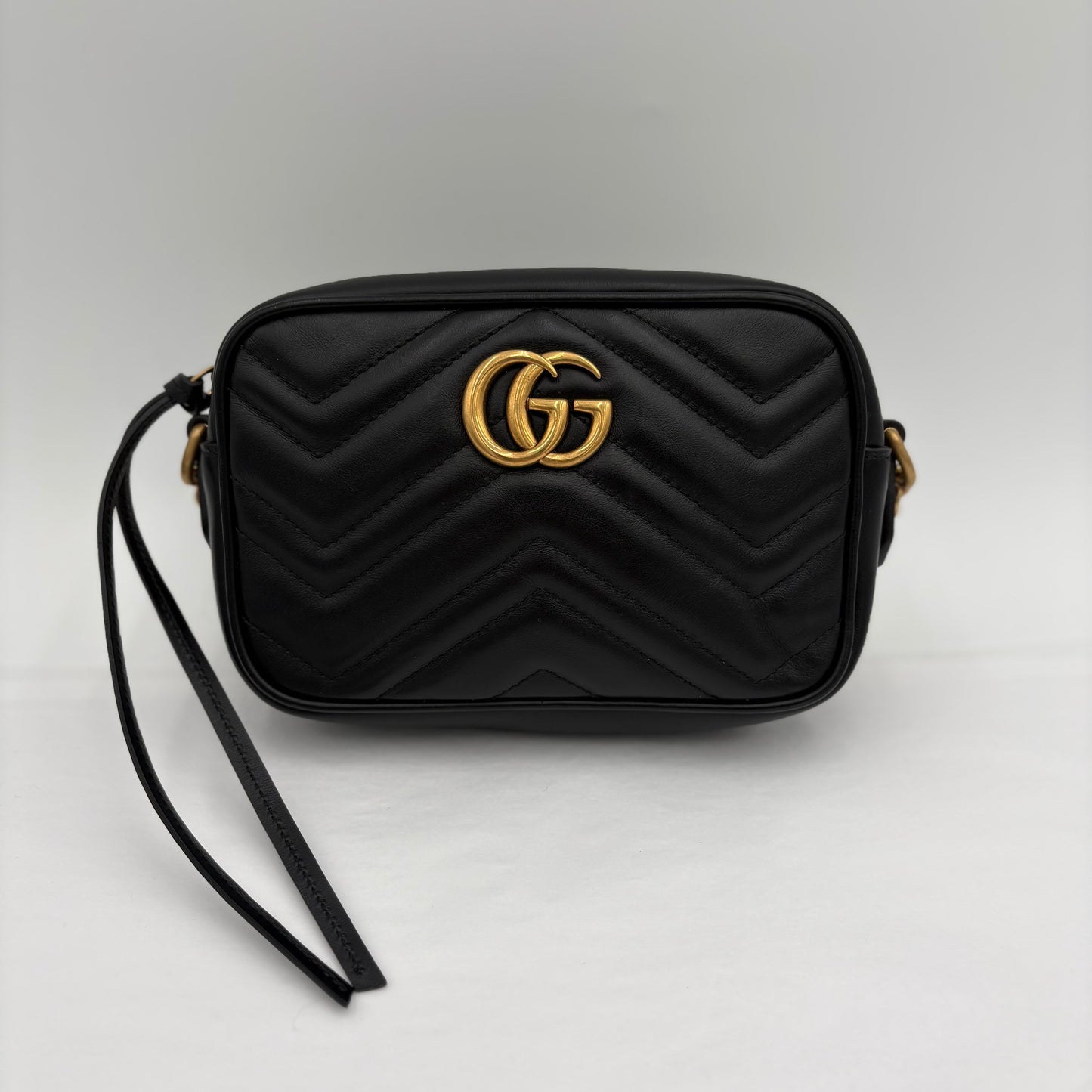 Gucci Mini GG Marmont Chain Shoulder Bag