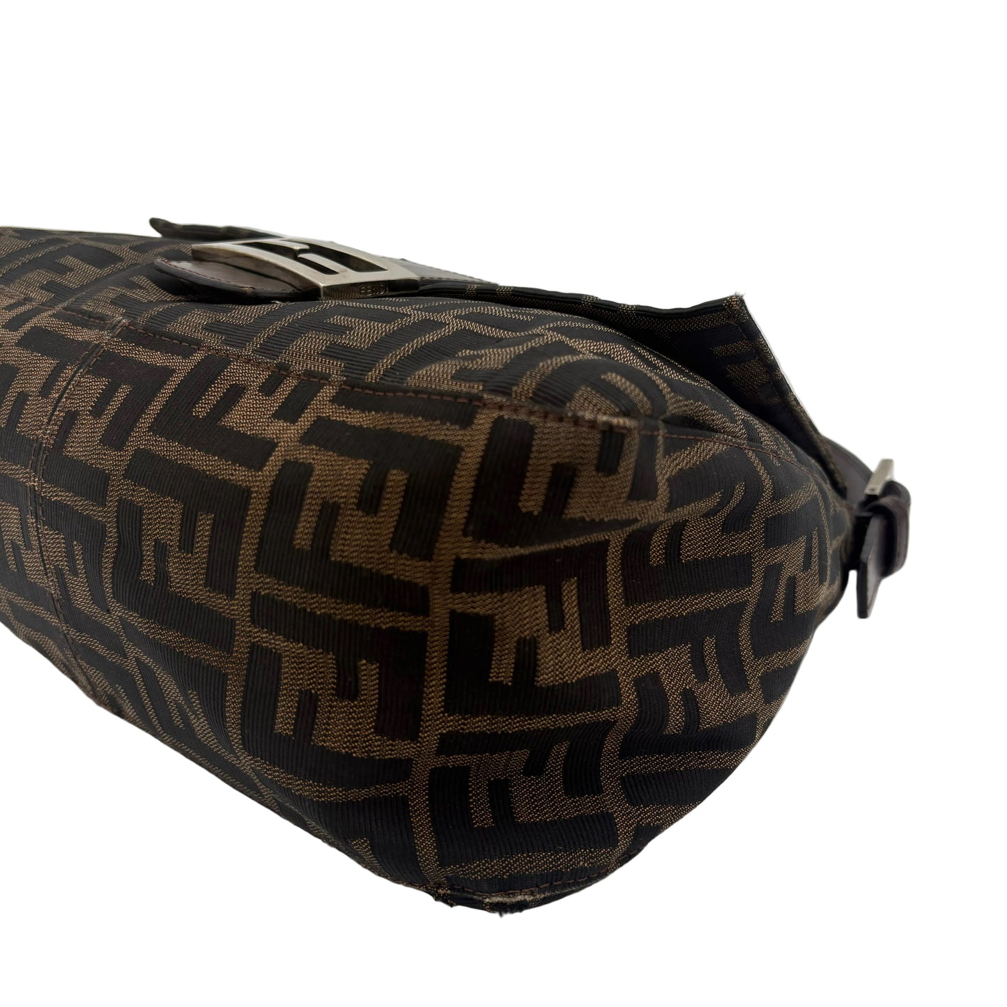 Vintage Fendi Mama Zucca Canvas Baguette