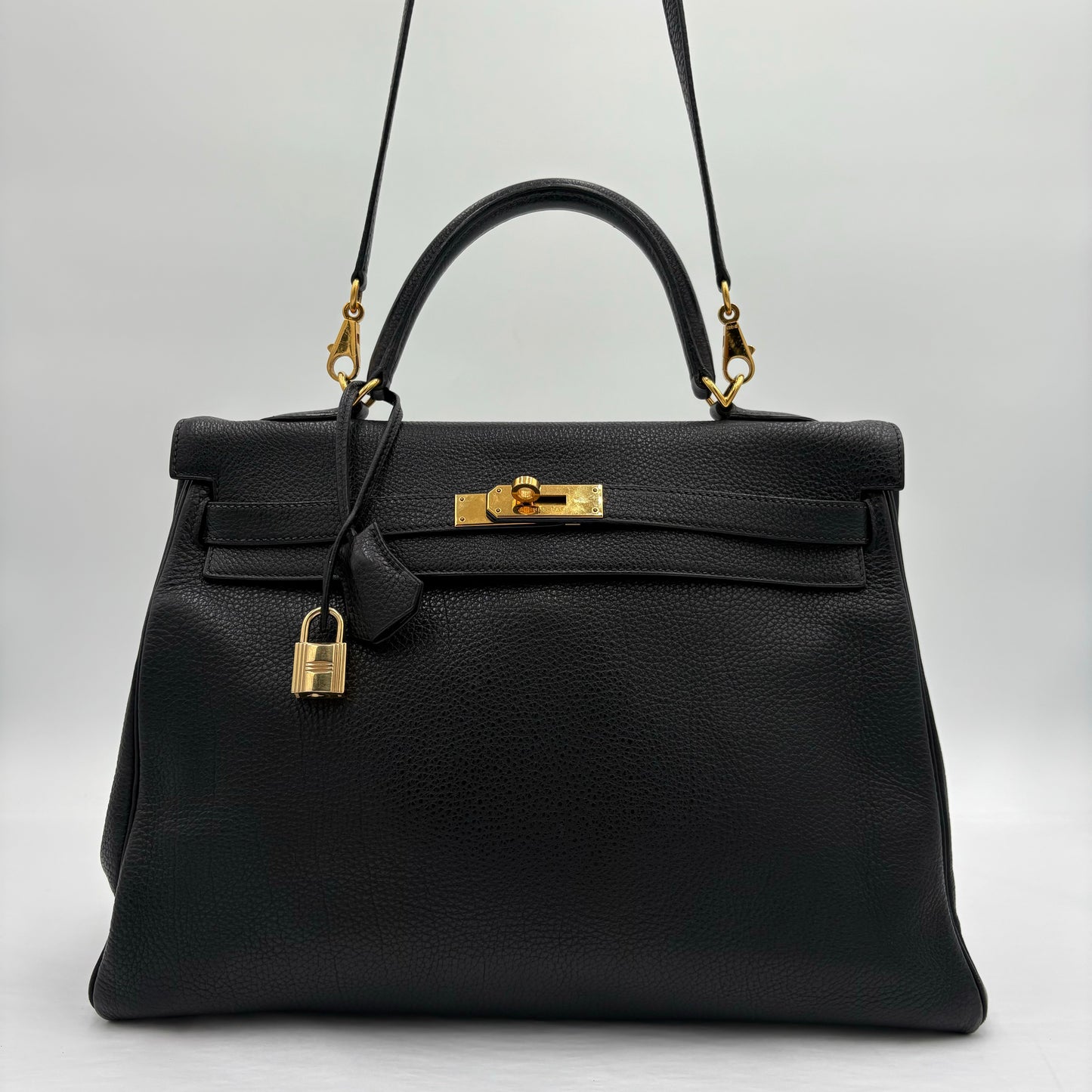 2001 Hermès Retourne Kelly Taurillon Clemence Leather