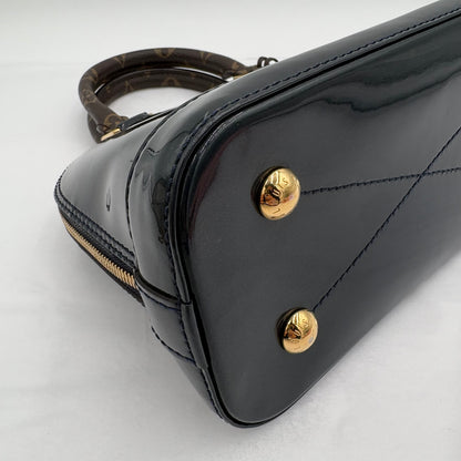 2017 Louis Vuitton Alma BB Navy Vernis/Monogram