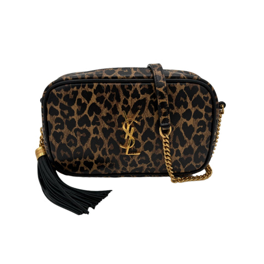 Saint Laurent Heart Leopard Mini Lou