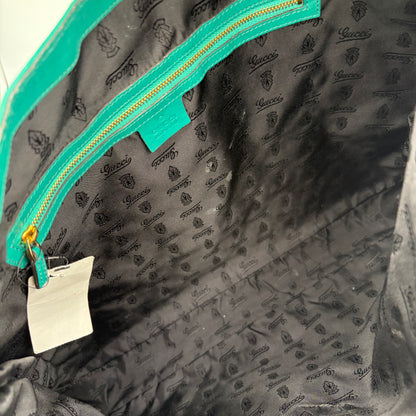 Gucci Jackie Tassel Hobo Bag Teal