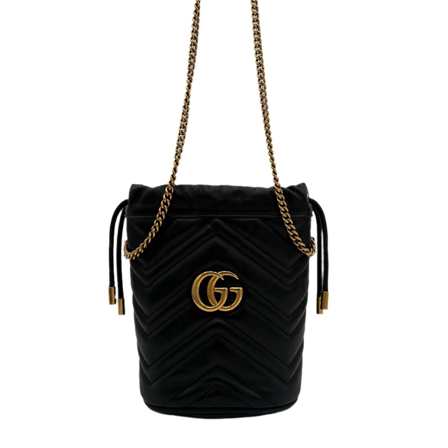 Gucci Mini Black Marmont Black Leather Bag