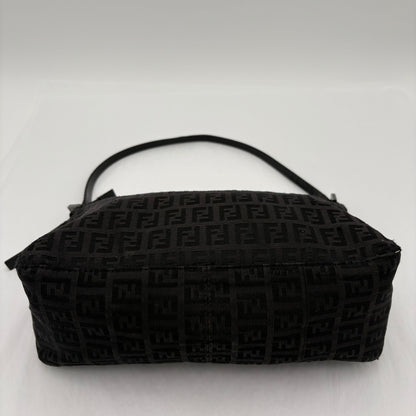 Fendi Zucchino Zipper Shoulder Bag