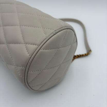 Saint Laurent Sade Tube Quilted Leather Bag