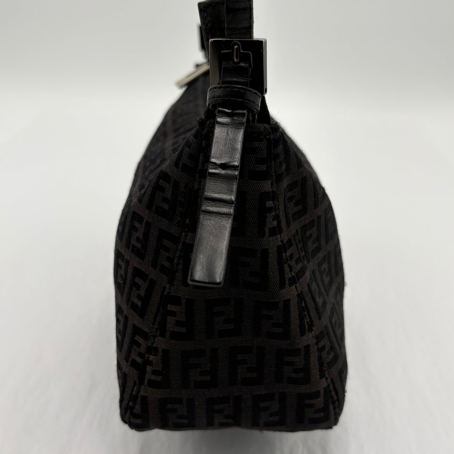 Fendi Zucchino Zipper Shoulder Bag