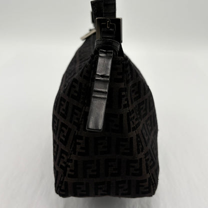 Fendi Zucchino Zipper Shoulder Bag