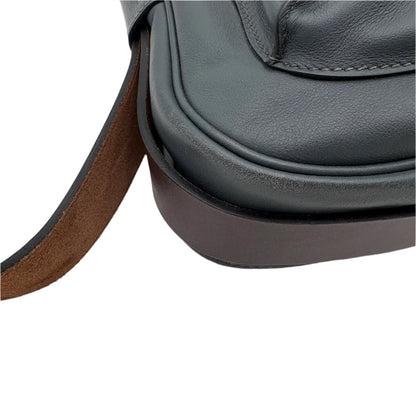 Hermes Leather Barda Messenger Bag