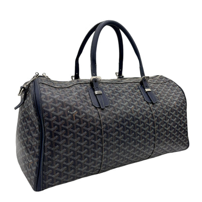 Goyard Goyardine Croisiere Blue Boston 50 Bag