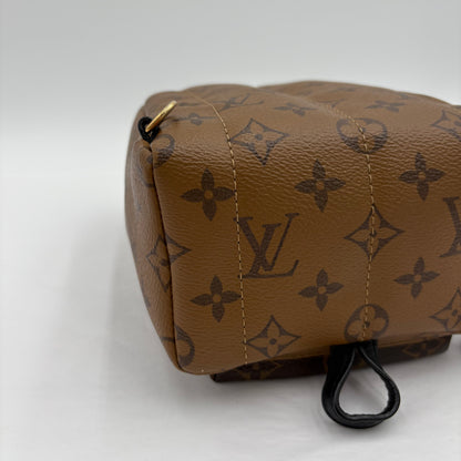Chipped Louis Vuitton Reverse Monogram Palm Springs Backpack