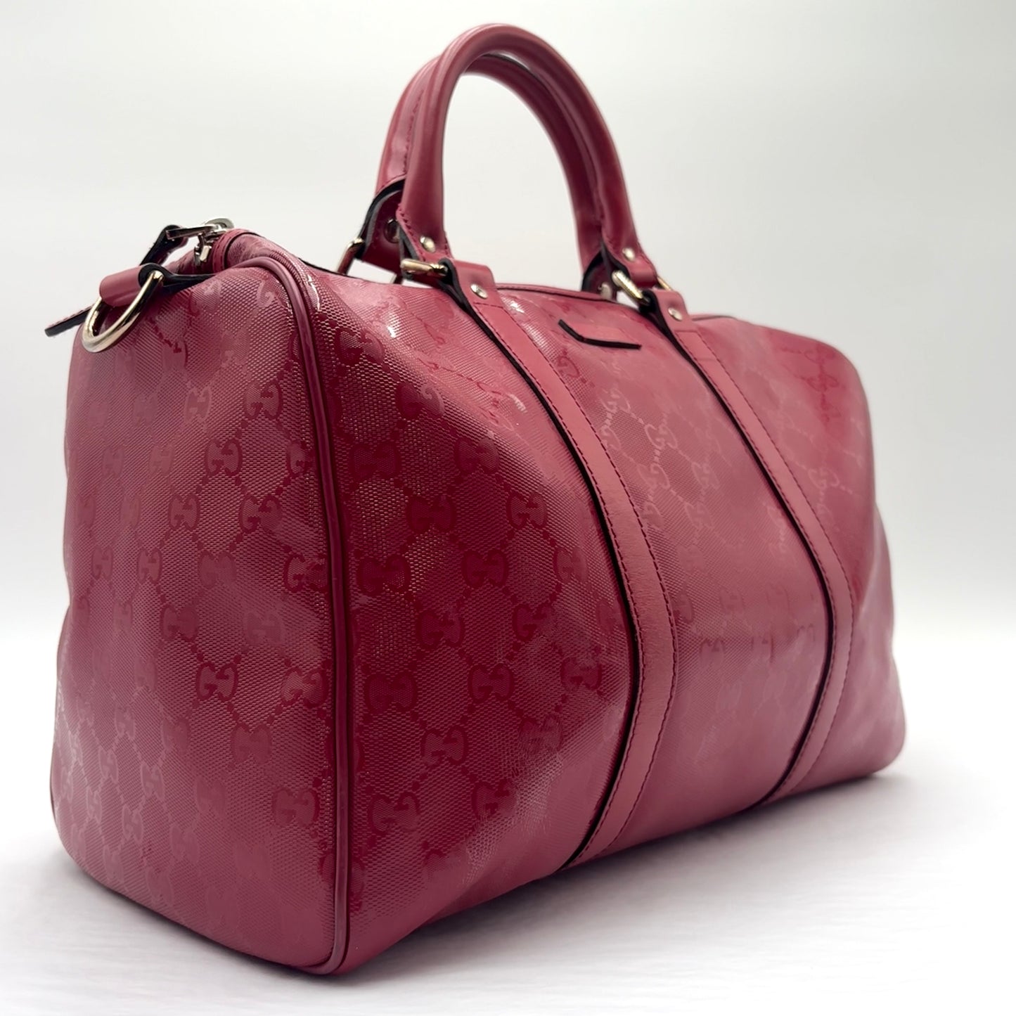 Gucci Joy Boston Bag GG Coated Canvas