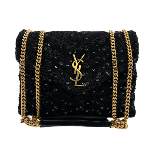 Saint Laurent Loulou Small Sequin Shoulder Bag