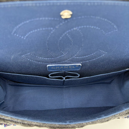 2017 Chanel Reissue 2.55 Denim and Fringe Double Flap Bag