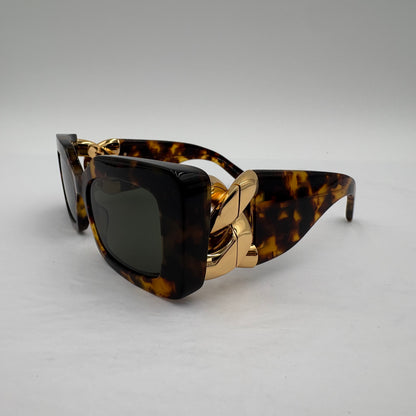 Stella McCartney Tortoise SC400461 Falabella Rectangular Sunglasses