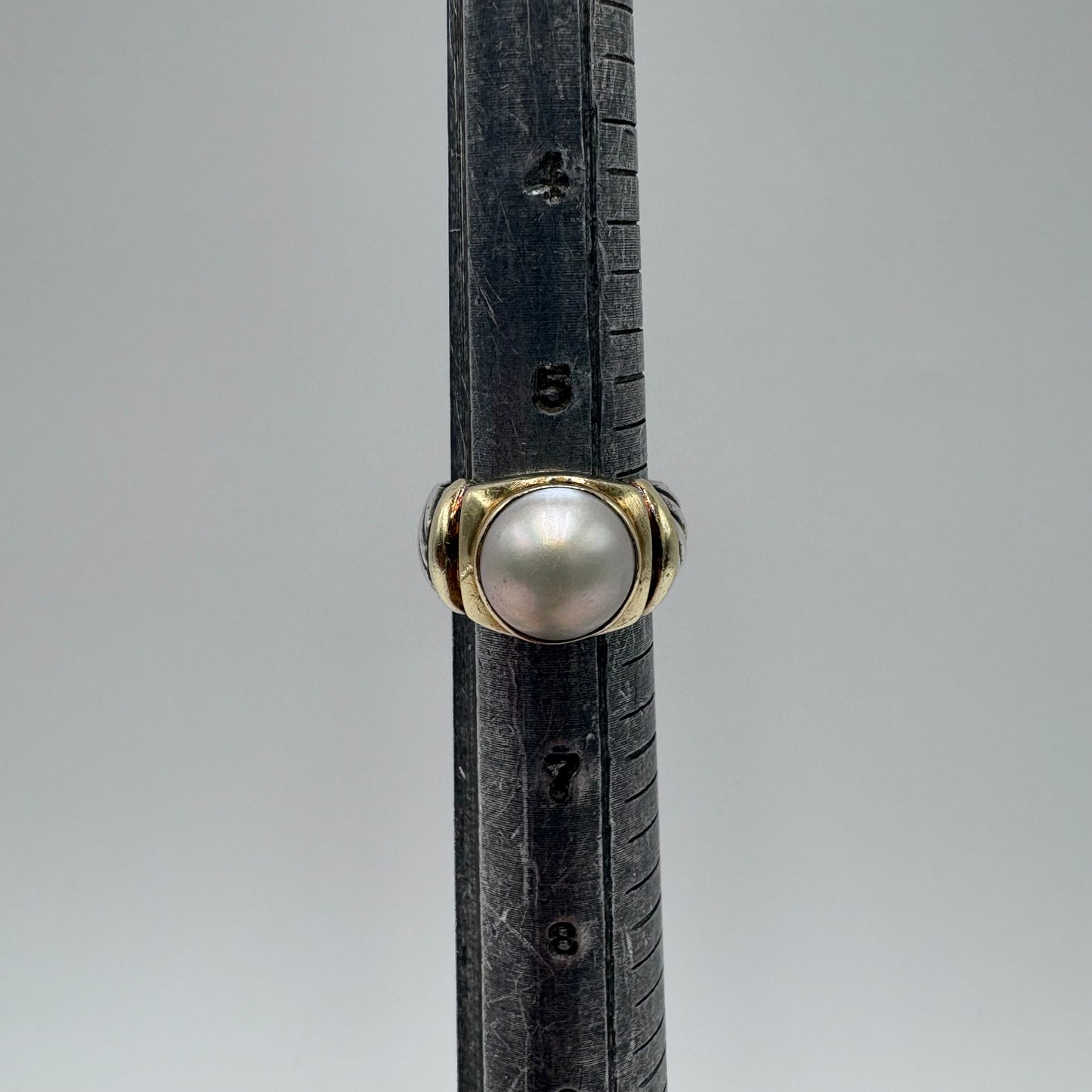 David Yurman Pearl Cable Ring