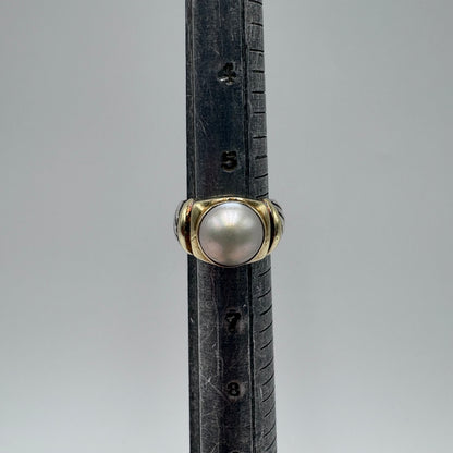 David Yurman Pearl Cable Ring