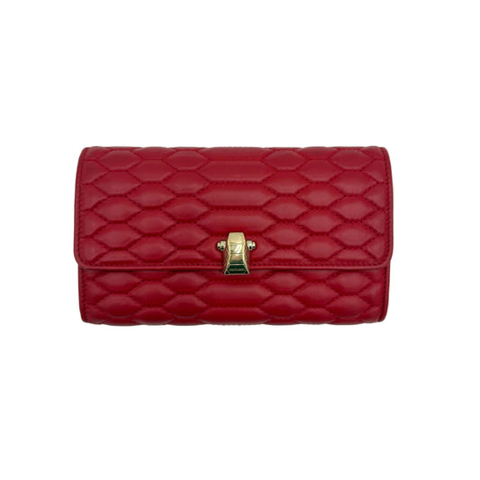 NWT Roberto Cavalli Quilted Continental Wallet